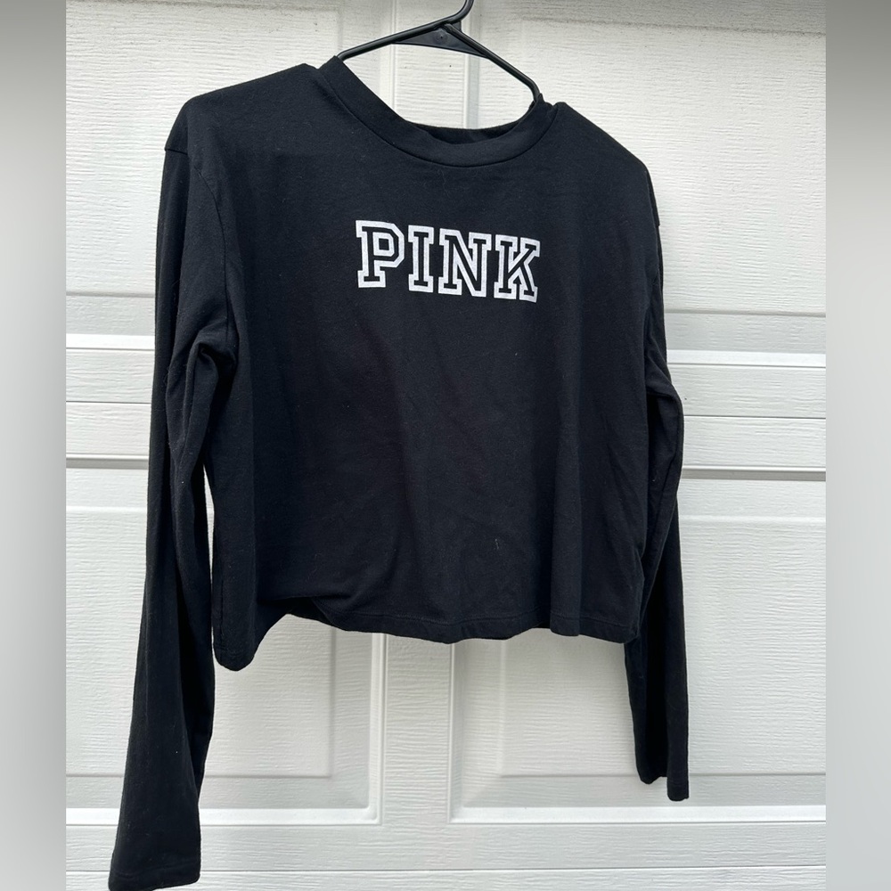 PINK. Black Long Sleeve Shirt